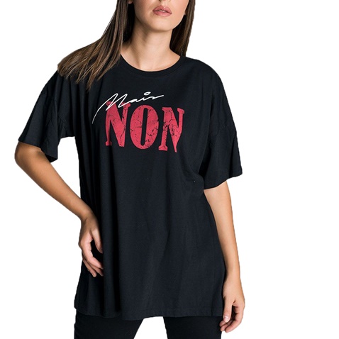 EDWARD JEANS-Γυναικείο t-shirt EDWARD JEANS NON μαύρο