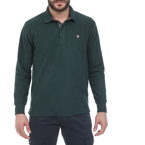 CATAMARAN SAILWEAR-Ανδρική polo μπλούζα CATAMARAN SAILWEAR πράσινη