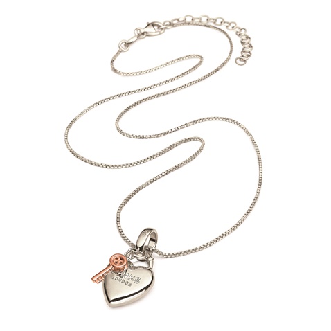 LINKS OF LONDON-Γυναικείο ασημένιο κολιέ LINKS OF LONDON HEART & KEY