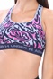 UNDER ARMOUR-Γυναικείο αθλητικό μπουστάκι UNDER ARMOUR Crossback Mid Print μπλε μοβ