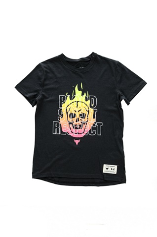 UNDER ARMOUR-Παιδικό t-shirt UNDER ARMOUR Project Rock BSR μαύρο