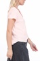 AMERICAN VINTAGE-Γυναικεία cropped μπλούζα AMERICAN VINTAGE ροζ