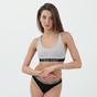 CK UNDERWEAR-Γυναικείο μπουστάκι CK UNDERWEAR 000QF6576E UNLINED BRALETTE γκρι