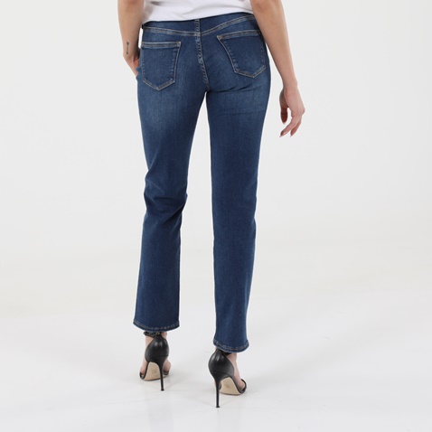 CALVIN KLEIN JEANS-Γυναικείο jean παντελόνι CALVIN KLEIN JEANS K20K202838 MID RISE SLIM μπλε