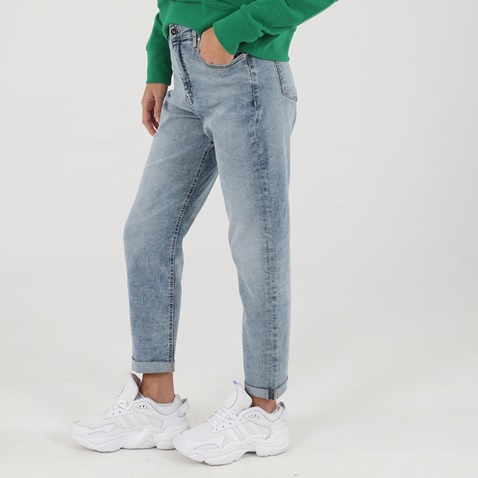 CALVIN KLEIN JEANS-Γυναικείο jean παντελόνι slim boyfriend CALVIN KLEIN JEANS μπλε