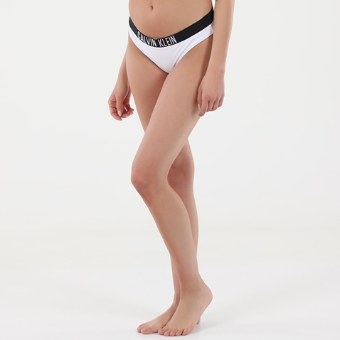CALVIN KLEIN JEANS-Γυναικείο μαγιό μπικίνι slip CALVIN KLEIN JEANS KW0KW01233 CLASSIC λευκό