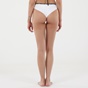 CALVIN KLEIN JEANS-Γυναικείο μαγιό μπικίνι slip CALVIN KLEIN JEANS KW0KW01275 BRAZILIAN λευκό