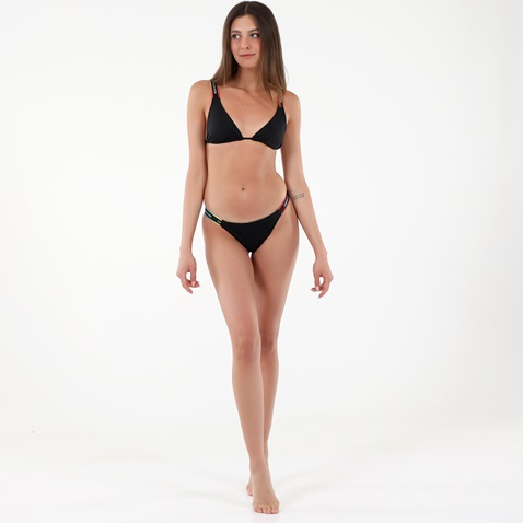 CALVIN KLEIN JEANS-Γυναικείο μαγιό μπικίνι top CALVIN KLEIN JEANS KW0KW01314 TRIANGLE-RP μαύρο