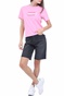 TOMMY HILFIGER-Γυναικείο t-shirt TOMMY HILFIGER REGULAR EMBROIDERED FLAG ροζ