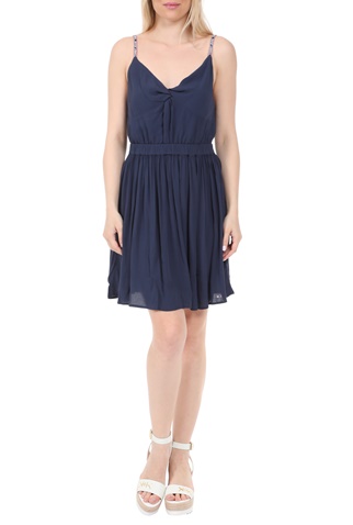 TOMMY HILFIGER-Γυναικείο mini φόρεμα TOMMY HILFIGER  ESSENTIAL STRAP μπλε