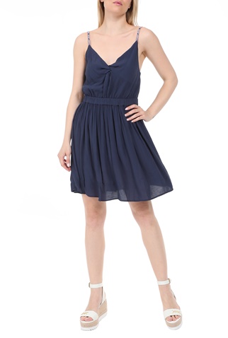 TOMMY HILFIGER-Γυναικείο mini φόρεμα TOMMY HILFIGER  ESSENTIAL STRAP μπλε