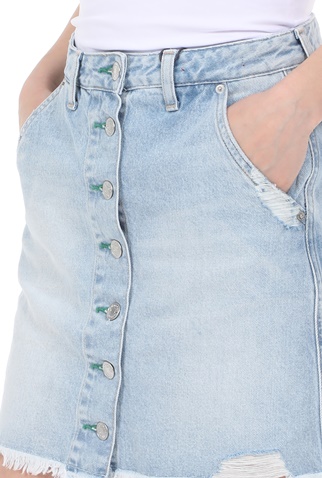 TOMMY HILFIGER-Γυναικεία mini jean φούστα TOMMY HILFIGER A-LINE SHORT DENIM μπλε