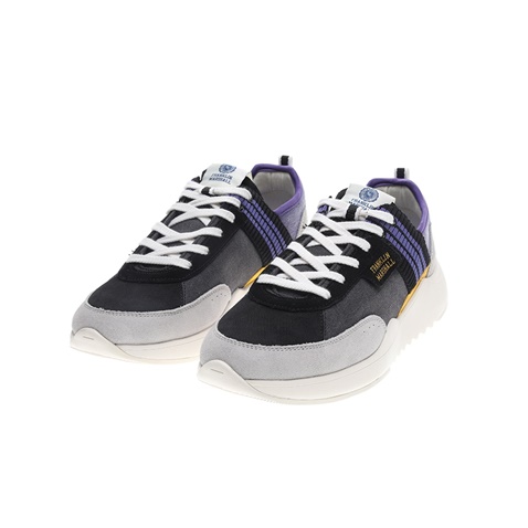 FRANKLIN & MARSHALL-Ανδρικά sneakers FRANKLIN & MARSHALL ALPHA  ATHLETIC μπλε