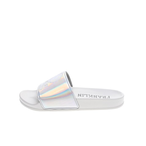 FRANKLIN & MARSHALL-Γυναικεία slides FRANKLIN & MARSHALL SLIPPER RAINBOW ασημί