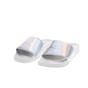 FRANKLIN & MARSHALL-Γυναικεία slides FRANKLIN & MARSHALL SLIPPER RAINBOW ασημί