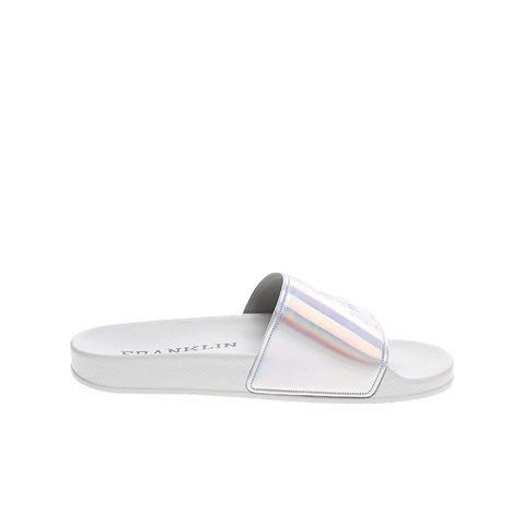 FRANKLIN & MARSHALL-Γυναικεία slides FRANKLIN & MARSHALL SLIPPER RAINBOW ασημί