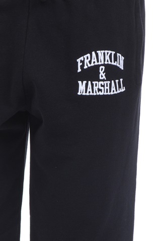 FRANKLIN & MARSHALL-Ανδρικό παντελόνι φόρμας FRANKLIN & MARSHALL μαύρο