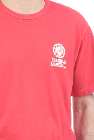 FRANKLIN & MARSHALL-Ανδρικό t-shirt FRANKLIN & MARSHALL κόκκινο