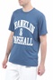 FRANKLIN & MARSHALL-Ανδρικό t-shirt FRANKLIN & MARSHALL μπλε