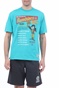 FRANKLIN & MARSHALL-Ανδρικό t-shirt FRANKLIN & MARSHALL μπλε