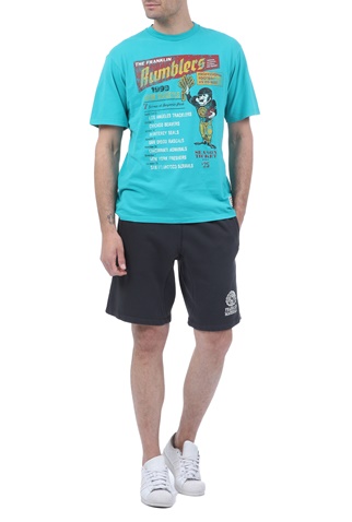 FRANKLIN & MARSHALL-Ανδρικό t-shirt FRANKLIN & MARSHALL μπλε