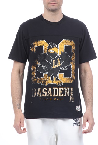 FRANKLIN & MARSHALL-Ανδρικό t-shirt FRANKLIN & MARSHALL μαύρο