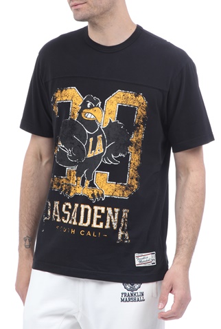 FRANKLIN & MARSHALL-Ανδρικό t-shirt FRANKLIN & MARSHALL μαύρο