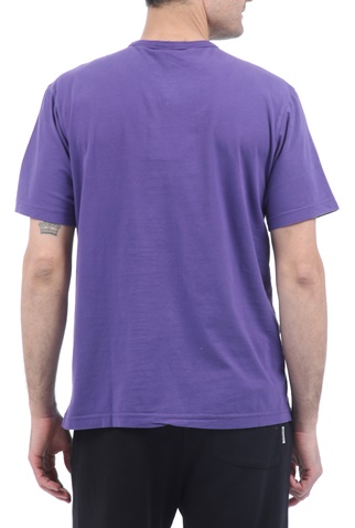 FRANKLIN & MARSHALL-Ανδρικό t-shirt FRANKLIN & MARSHALL μοβ