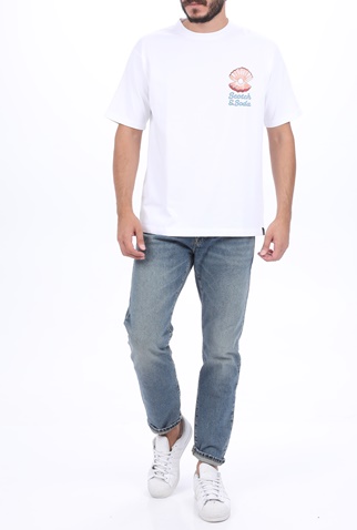 SCOTCH & SODA-Ανδρικό jean παντελόνι SCOTCH & SODA Lot 22 Ralston Cropped - organ μπλε