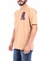 SCOTCH & SODA-Ανδρικό t-shirt SCOTCH & SODA Oversized crewneck artwork t-s εκρού