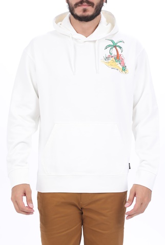 SCOTCH & SODA-Ανδρική φούτερ μπλούζα SCOTCH & SODA Relaxed organic cotton felpa λευκή