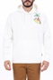 SCOTCH & SODA-Ανδρική φούτερ μπλούζα SCOTCH & SODA Relaxed organic cotton felpa λευκή