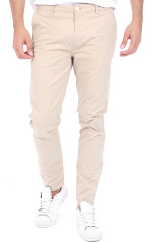 SCOTCH & SODA-Ανδρικό chino παντελόνι SCOTCH & SODA MOTT - Classic pima organic cotton εκρού