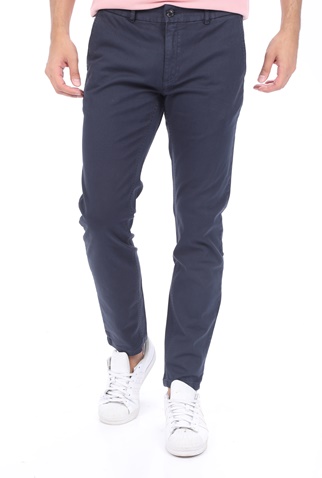 SCOTCH & SODA-Ανδρικό chino παντελόνι SCOTCH & SODA MOTT - Classic garment -dyed t μπλε