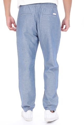 SCOTCH & SODA-Ανδρικό παντελόνι SCOTCH & SODA FAVE- Linen-Organic cotton μπλε