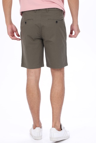 SCOTCH & SODA-Ανδρική chino βερμούδα SCOTCH & SODA STUART- Classic pima cotton χακί γκρι