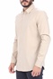 SCOTCH & SODA-Ανδρικό πουκάμισο SCOTCH & SODA SLIM FIT- Classic cotton εκρού