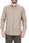 SCOTCH & SODA-Ανδρικό πουκάμισο SCOTCH & SODA REGULAR FIT- Cotton twill μαύρο μπεζ