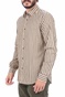 SCOTCH & SODA-Ανδρικό πουκάμισο SCOTCH & SODA REGULAR FIT- Cotton twill μαύρο μπεζ
