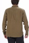 SCOTCH & SODA-Ανδρικό λινό πουκάμισο SCOTCH & SODA REGULAR FIT- Garment-dyed line καφέ