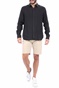 SCOTCH & SODA-Ανδρικό πουκάμισο SCOTCH & SODA REGULAR FIT- Garment-dyed line μαύρο