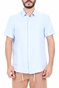 SCOTCH & SODA-Ανδρικό πουκάμισο SCOTCH & SODA REGULAR FIT- Classic short sle μπλε