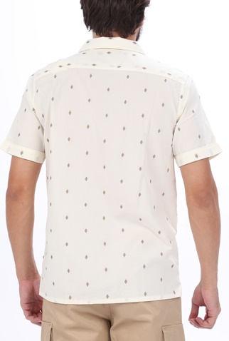 SCOTCH & SODA-Ανδρικό πουκάμισο SCOTCH & SODA HAWAII FIT εκρού