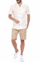 SCOTCH & SODA-Ανδρικό πουκάμισο SCOTCH & SODA HAWAII FIT εκρού
