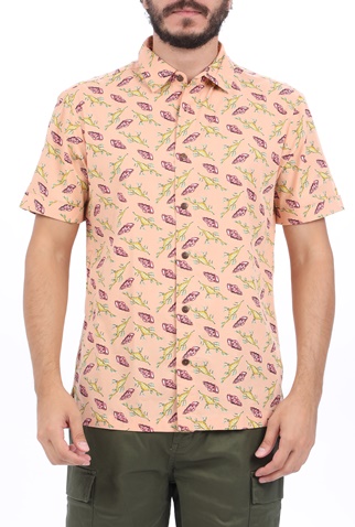 SCOTCH & SODA-Ανδρικό πουκάμισο SCOTCH & SODA HAWAII FIT ροζ