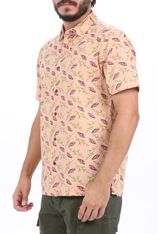 SCOTCH & SODA-Ανδρικό πουκάμισο SCOTCH & SODA HAWAII FIT ροζ