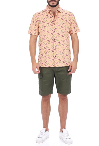 SCOTCH & SODA-Ανδρικό πουκάμισο SCOTCH & SODA HAWAII FIT ροζ