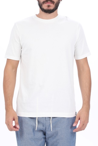 SCOTCH & SODA-Ανδρικό t-shirt SCOTCH & SODA Classic solid organic cotton λευκό