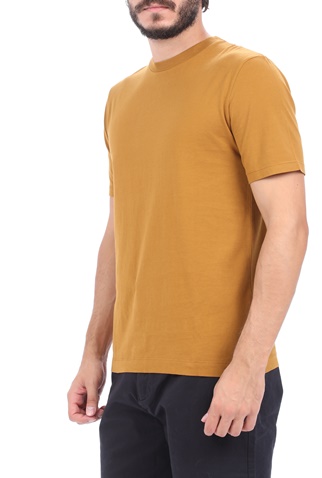 SCOTCH & SODA-Ανδρικό t-shirt SCOTCH & SODA Classic solid organic cotton καφέ