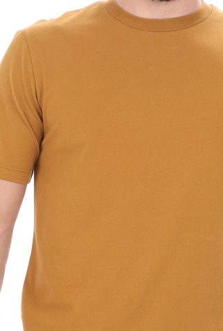 SCOTCH & SODA-Ανδρικό t-shirt SCOTCH & SODA Classic solid organic cotton καφέ